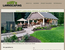 Tablet Screenshot of daveslawnscaping.com